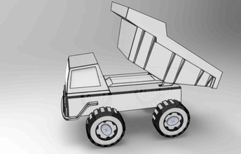 oyuncak kamyon oyun-oyuncak araba araç ulaşım kargo ağır traktör römork lego askeri van nakliye lojistik 3d baskı Otomotiv oyuncaklar yazdırılabilir oyunlar oyunları 3d print model - Mito3D