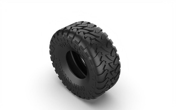 toyo pneu caminhão jipe preto rinoceronte roda ampla corrida automotivo carro passatempo faça 3d print model - Mito3D
