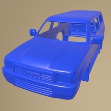 toyota 4runner 1989 imprimible coche vehiculo cuerpo espacio 1 10 separar partes scalextric Tamiya rc miniz tractor kyosho axial traxxas micro 3d print model - Mito3D