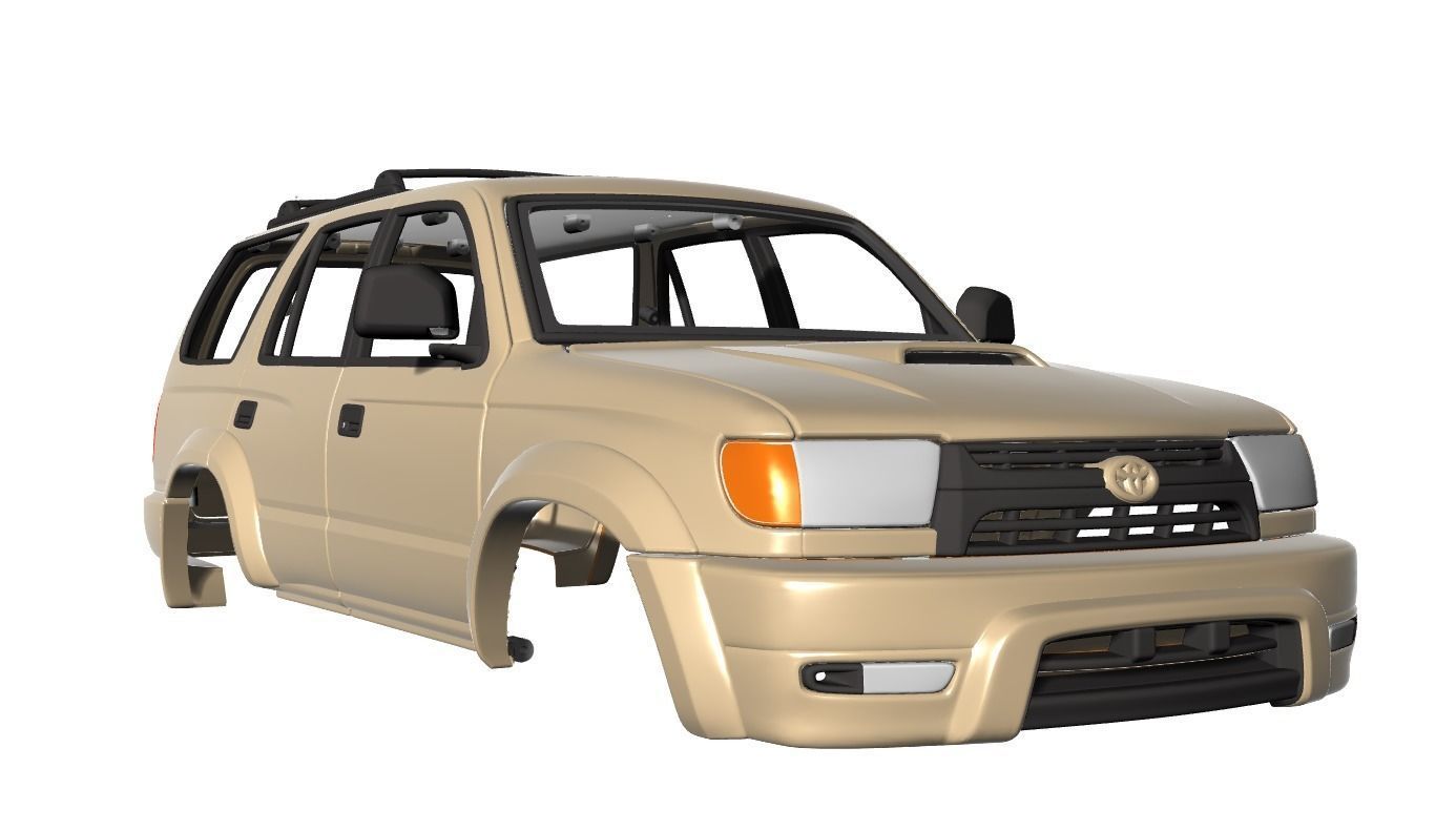 toyota 4runner 1999 313mm loisir 4x4 3dprint corps diy automobile 3D print model - Mito3D