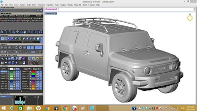 Toyota Wagen 3d Elektronik Technologie Fahrzeug isoliert Rad Illustration Unternehmen Sendung Streifen Reifen 2015 Weiß Natur schließen Spiele Spielzeuge 3d print model - Mito3D