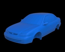 toyota corolla 1998 stl file japan korea hobby diy automotive 3d print model - Mito3D