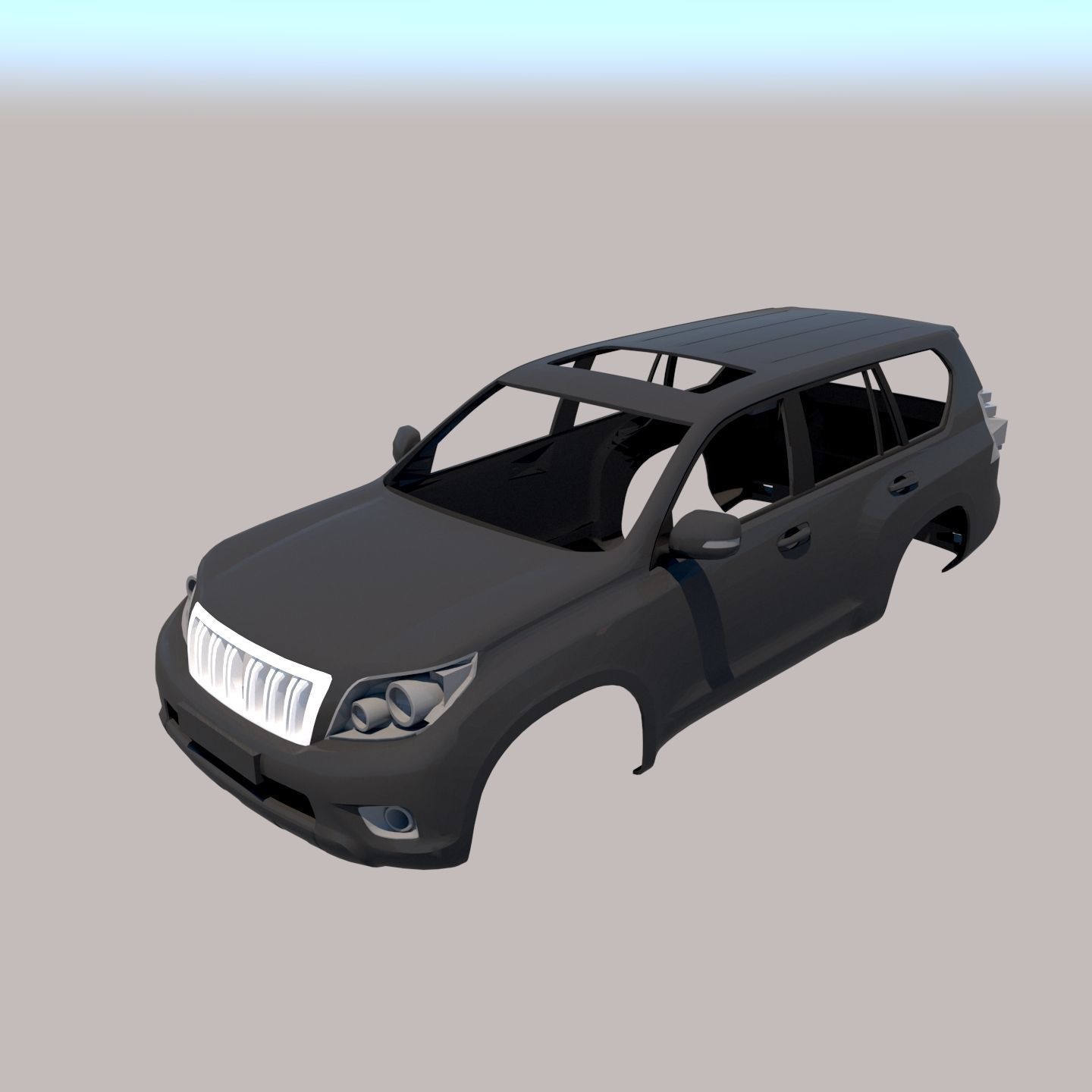 toyota land cruiser prado rc carwler offroad car suv vehicle control jeep 150 games toys 3D print model - Mito3D