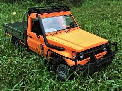 toyota land cruiser ute rc body 1 to 16 wpl scale fj75 lc75 pickup truck drive wplparts 3dprint 3dprinttruck hobby diy automotive hand 3d print model - Mito3D