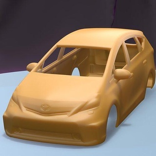toyota prius v 2011 printable car body slot scalextric tamiya rc miniz control crawler ninco kyosho scx axial games toys game accessories 3d print model - Mito3D