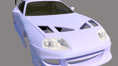 toyota supra 1993 cuerpo interior rc coche vehiculo pasatiempo bricolaje diy 3d print model - Mito3D