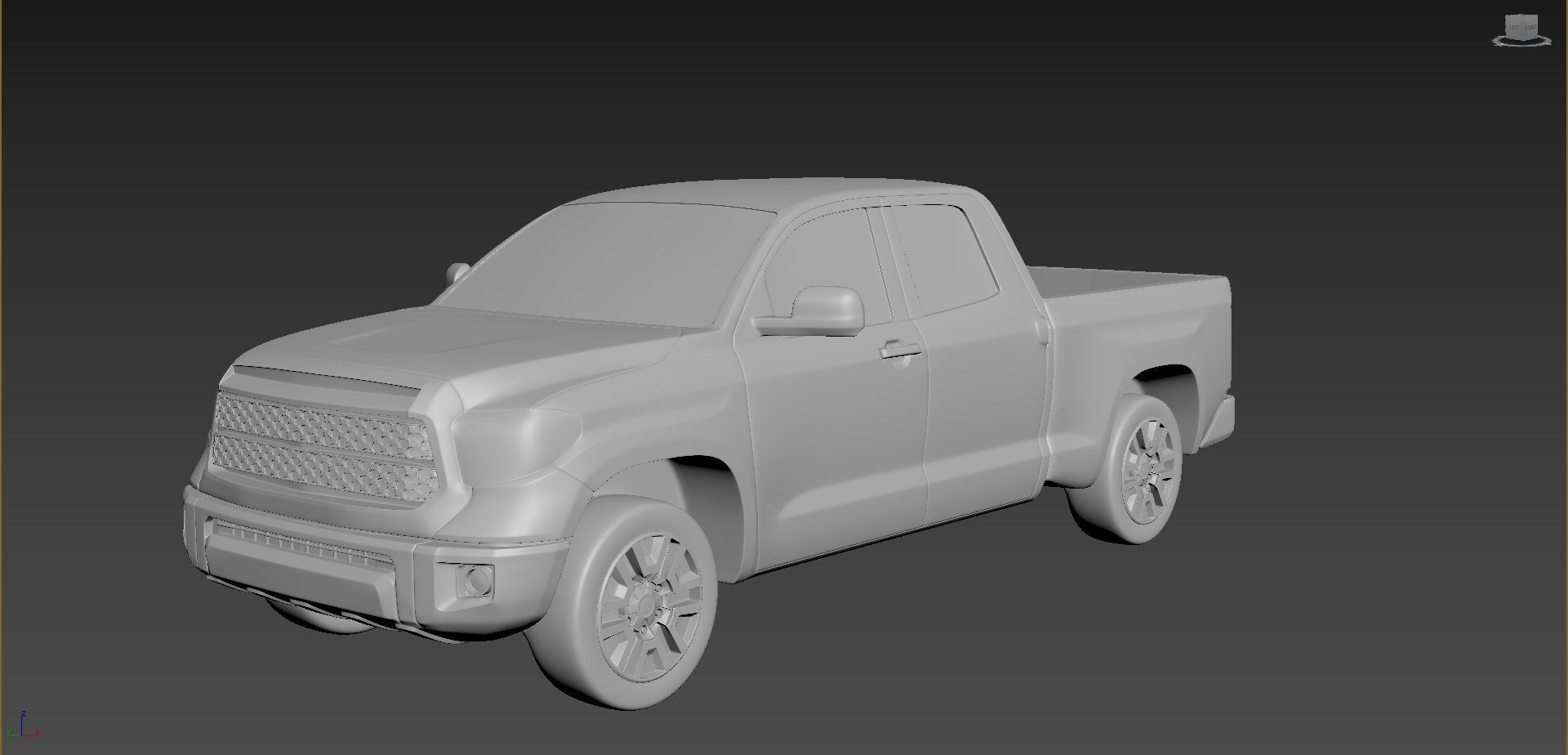 toyota tundra 2020 small scale car cars hobby auto automotive truck sport model printcar print drive rc toy plastic diy 3D print model - Mito3D