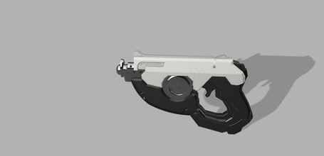 tracciante overwatch pistola 3dmodel 3dprinting cosplay passatempo fai 3d print model - Mito3D