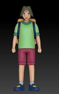 tracey pokemon entrenador pokebola ceniza pareja nintendo impresión escultura niño vestir adolescente vídeo juego imprimible esculturas Arte 3d print model - Mito3D