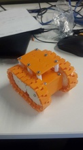 tracked arduino tank robot printable minimal university project defence industry future mechatronic mechatronics science technology business engineer engineering hobby diy robotics scifi sci 3d print model - Mito3D