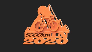 tracker cycling biking ornament walldecor art signs logos 3d print model - Mito3D