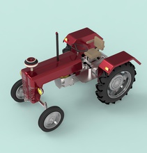 traktor fendt maschine wagen lenkbar spiel john deere masseyferguson new holland lkw industriell spiele spielzeuge 3d print model - Mito3D