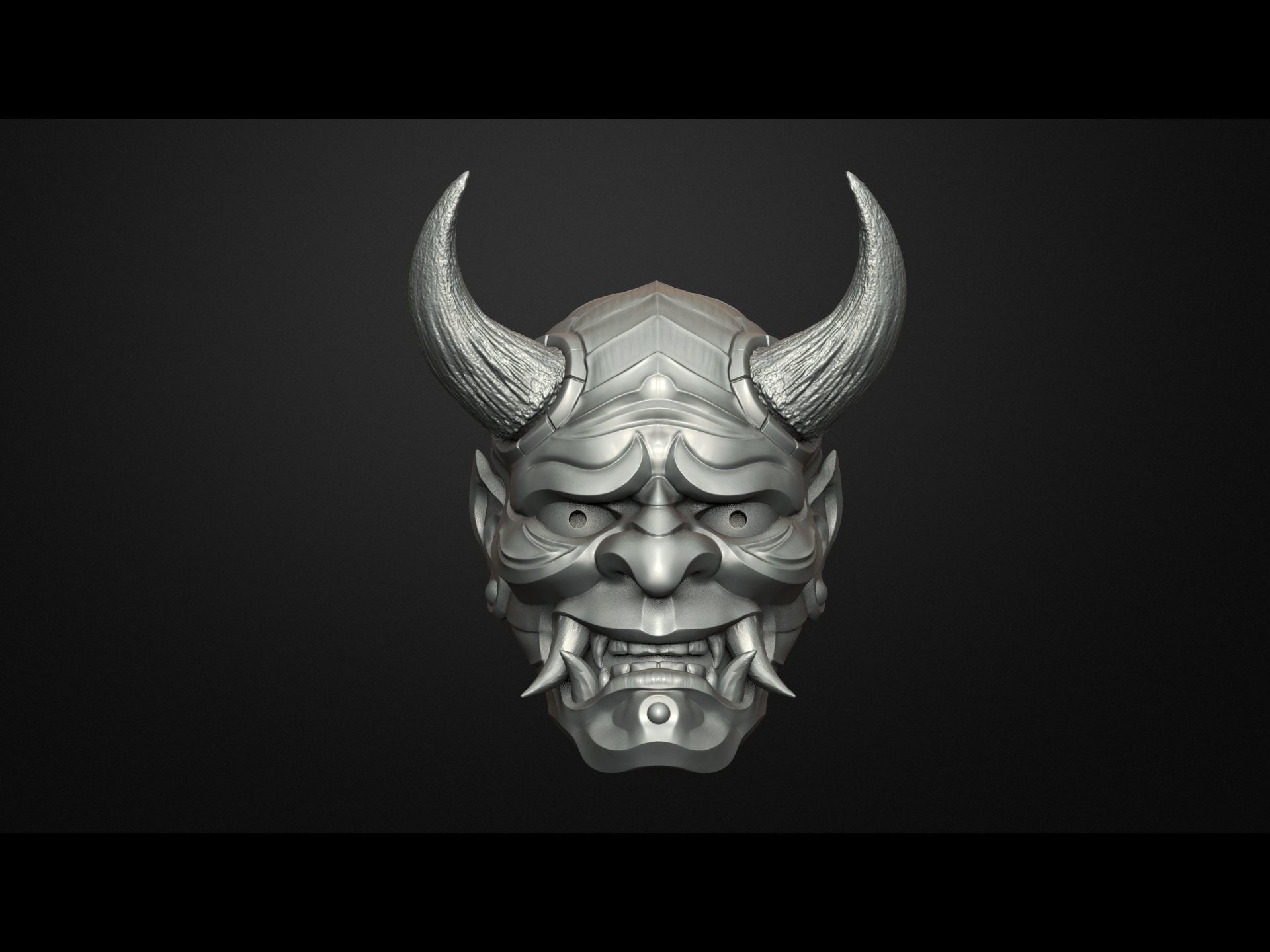 hannya máscara colgante pendiente imán 2 oni samurai japonés colección decoración cosplay mascarada juego festival demonio mitos fantasma tsushima refrigerador arte fantasía ficticio criatura joyería joya colgantes 3D print model - Mito3D