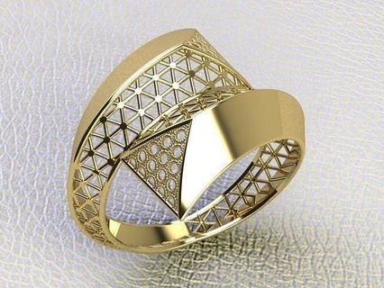 tradizionale ring1 oro argento anelli stampabile platino ottone gioielleria gioiello squillare prototipazione dito bianca 3d print model - Mito3D