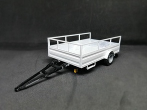 reboque escala metal veículo carro automóvel caminhão cabine rc roda pneu trator imprimível terra industrial pesado passatempo faça automotivo 3d print model - Mito3D