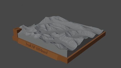 sentiero hp montagna paesaggio vulcano terreno ambiente natura fotogrammetria elevazione dem scienza 3d print model - Mito3D