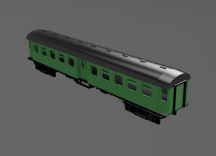 train car db ab4yge h0 scale modelrailway trains modeltrain h0scale traincar railway scaleh0 modelkit toy hobby diy 3d print model - Mito3D