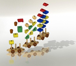 train constructeur gamins jouer amusement conception ligue enfant Jeu Jeux jouets 3d print model - Mito3D