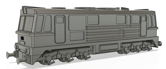 train moteur 1 32 échelle modèle machine chemin fer diesel mécanique rail véhicule Jeux jouets 3d print model - Mito3D