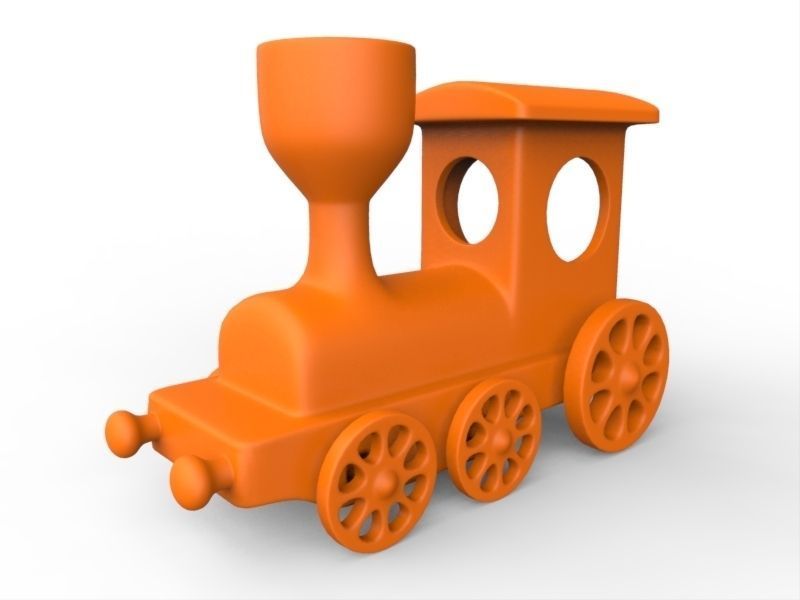 tren de juguete juegos-juguetes la impresión modelo juegos los juguetes 3D print model - Mito3D