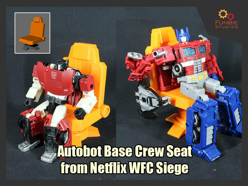 transformer autobot base besatzung sitz netflix wfc belagerung sitze spiele spielzeuge 3D print model - Mito3D