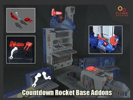 transformateurs compte rebours fusée base addons Jeux jouets 3d print model - Mito3D