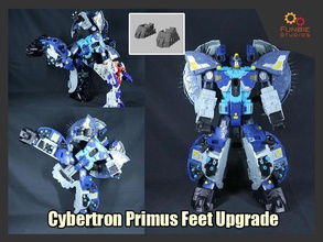 transformers cybertron primus piedi di aggiornamento trasformatori giochi i giocattoli 3d print model - Mito3D