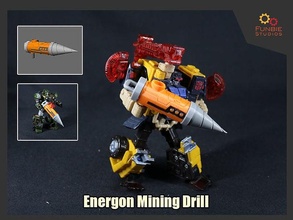 transformadores energon mineração broca unicron jogos brinquedos 3d print model - Mito3D