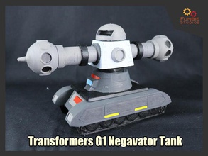 transformers g1 negavator tank robots games toys 3d print model - Mito3D
