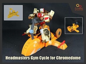 transformers headmasters gym cycle chromedome games toys 3d print model - Mito3D