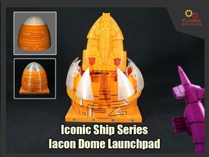 Transformer ikonisch Schiff Serie iacon Kuppel Launchpad g1 Arche Schiffe Spiele Spielzeuge 3d print model - Mito3D