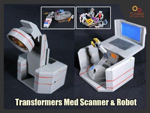 transformers med scanner robot ratechet trailer suite addon accessory games toys game accessories 3d print model - Mito3D