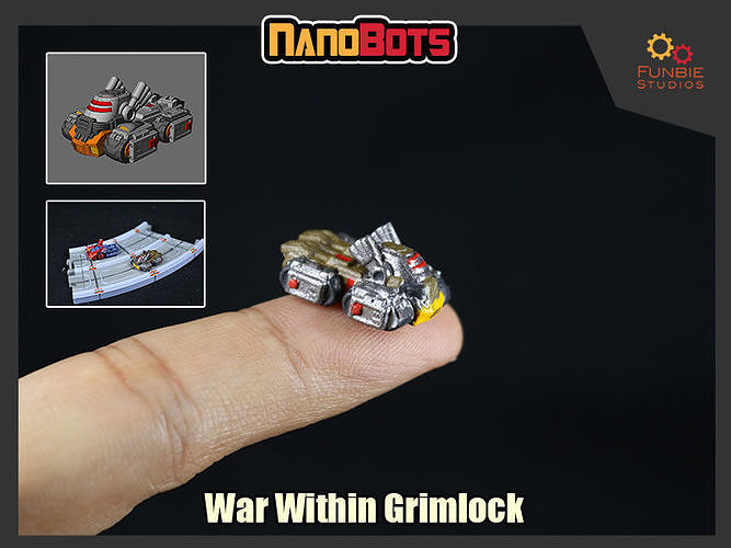 trasformatori nanobot guerra grimlock giochi giocattoli 3D print model - Mito3D