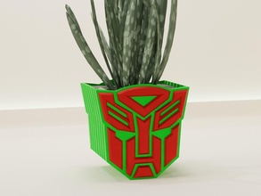 trasformatori pentola titolare supporto 72 cactus fiore forma astratto ciotola vaso succulenta pianta casalinghi stoviglie arredamento botanico giardinaggio verde Casa scolare autobot 3d print model - Mito3D