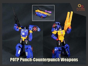 transformers potp punch-counterpunch weapons punch counterpunch blaster games toys 3d print model - Mito3D