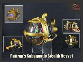 transformers rattrap subaquatic stealth vessel beast wars games toys 3d print model - Mito3D