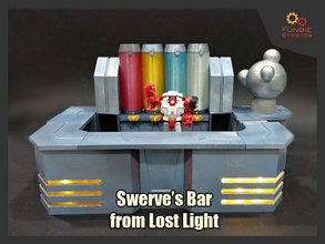 transformadores desvía bar perdió ligero viraje idw historietas juegos juguetes 3d print model - Mito3D