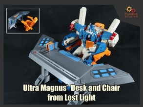 trasformatori ultra magnus scrivania sedia perso luce idw giochi giocattoli 3d print model - Mito3D
