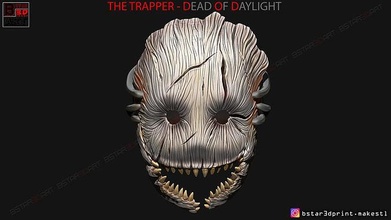trapper mask dead by daylight - horror of cosplay costumes head oni japanese hannya devil halloween huntress terrible toys face art sculptures 3d print model - Mito3D