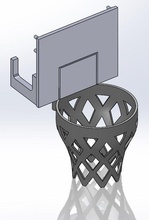 poubelle basketball net jeu jouet jeux jouets accessoires 3d print model - Mito3D
