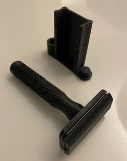 travel double edge razor shaving tool care house bathroom 3d print model - Mito3D