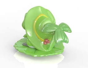 travel frog games-toys animal cartoon nature green plant forest vegetation games toys 3d print model - Mito3D