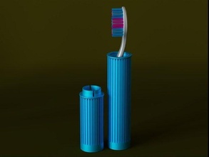 seyahat diş fırça durum kılıf 04 kutu banyo ev gadget'lar fırçası hediye kulp destek depolama kavanoz konteyner oral takma hijyen sağlık hizmeti 3d print model - Mito3D