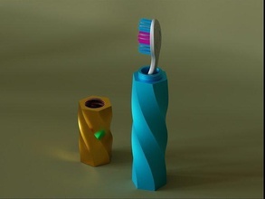 seyahat diş fırça durum kılıf 06 kutu banyo ev gadget'lar fırçası hediye kulp destek depolama kavanoz konteyner oral takma hijyen sağlık hizmeti 3d print model - Mito3D