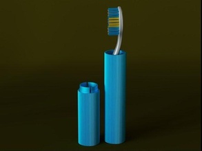 seyahat diş fırça durum kılıf 2 Kutu banyo gadget'lar fırçası hediye Kulp destek depolama kavanoz konteyner Oral takma hijyen sağlık hizmeti ev 3d print model - Mito3D