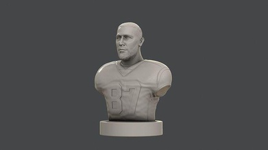 Travis kelce reisen nfl Super Bowl Porträt Drucken Kansas kansascitychiefs Skulptur Figuren Miniaturen Statue Kunst Skulpturen 3d print model - Mito3D