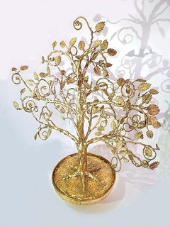 árvore família folha ouro prata 3d esculpir natureza madeira floresta panorama zbrush plantar ar livre casa 3d print model - Mito3D