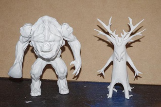 árbol gollum monstruo bestia criatura miniaturas desafío juegos juguetes 3d print model - Mito3D