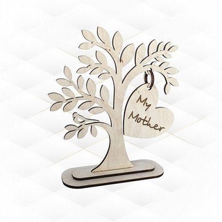 tree heart table decor ready laser cutting design tree haert table decor silhouette laser cut cutting design plan svg engraving template pattern cnc wood decoration model house  3d print model - Mito3D
