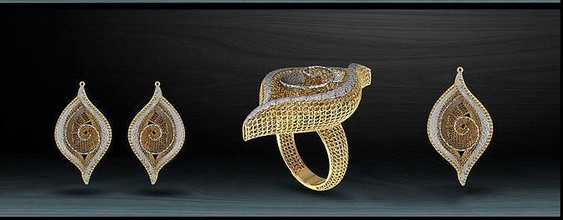 tree ieave electro-fusion fashion ring gold prinable jewel jewelery jewellery engagement beauty art solitare ready apperal work turky turkish italy italian jewelry rings 3d print model - Mito3D